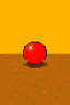 Red rubber ball