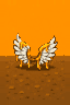 Wax attached wings