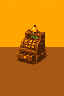 Wooden cash register